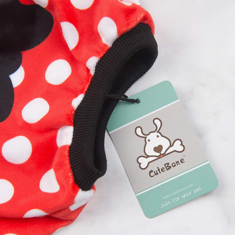 CuteBone Dog Pajamas Dots Dog Apparel Dog Jumpsuit Pet Clothes Pajamas Puppy Clothes P65L Large Polka Dots