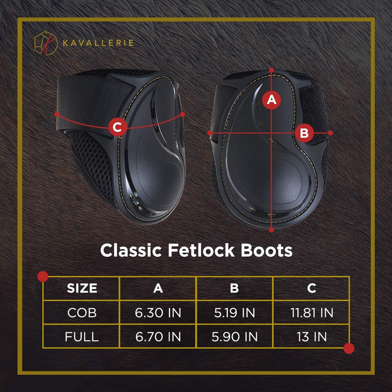 Kavallerie PRO-K Soft No Turn Bell Boots Ultimate Hoof Protection, with Anti-Spin Fastening System, Durable & Prevents Overreaching Small Fetlock Boots (Classic) Black