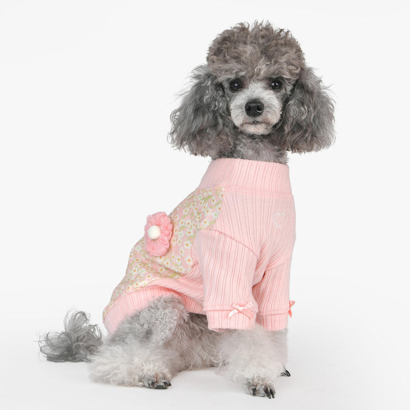 Pinkaholic New York Kalina Winter Shirt Warm Cozy Fashionable for Small Dogs, Indian Pink, Large INDIAN PINK_KALINA - PawsPlanet Australia