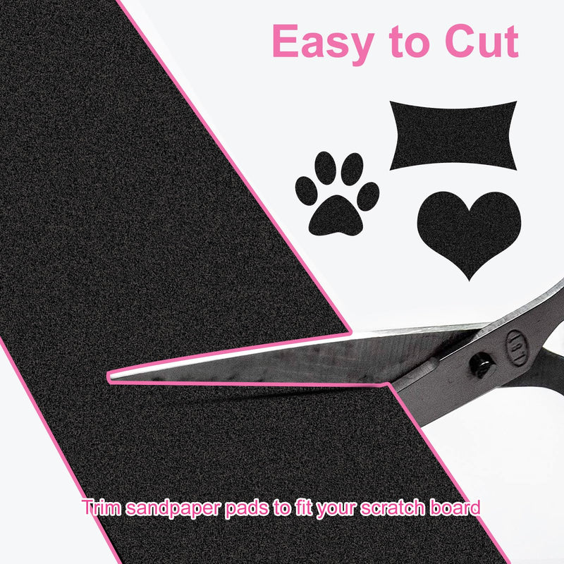 Self Adhesive Emery Paper, Dog Scratch Pad Replaceable Stickyback Sandpaper Nail Files for Pet Manicure & Pedicure- Trim 100Grit 15.4 * 10 inches 3pack - PawsPlanet Australia