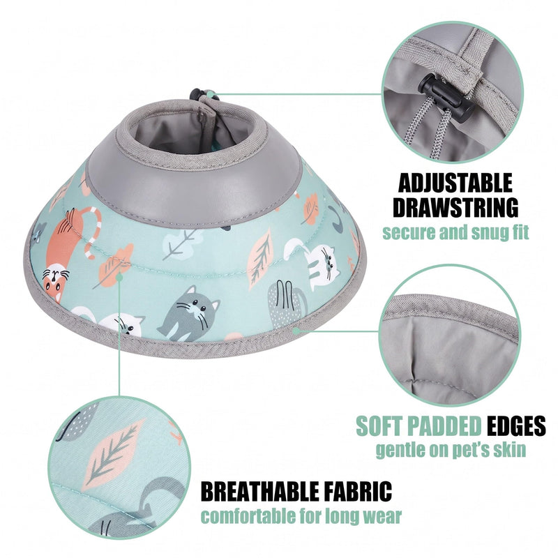 1 pc. Cat Neck Brace, Soft and Comfortable Protective Ring for Cats, Adjustable Neck Brace for Cats, After Surgery, For Wounds or Skin Problems