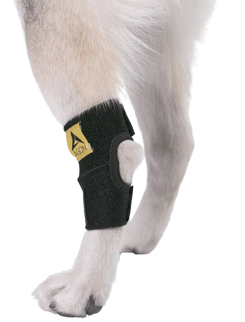 Agon® Dog Leg Braces For Back Leg wrap hock compression protects wounds and helps heal hind legs rear ankle joint, preventing injuries, sprains providing stability for dogs, canines arthritis (Medium) Medium (Pack of 1) - PawsPlanet Australia