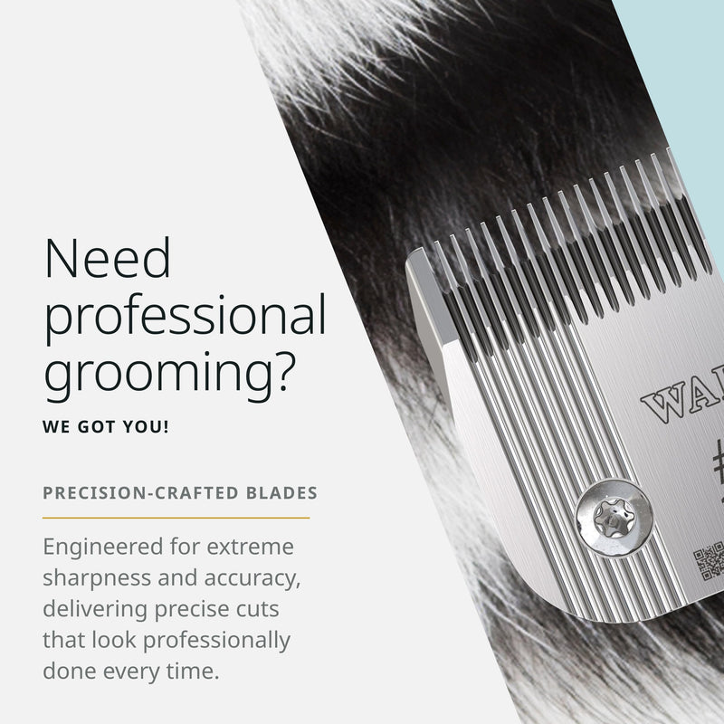 WAHL Pro Animal Prime Series Blades - Professional Fine Tooth Pet Clipper for Horse, Cat & Dog Grooming - Made from High-Carbon Steel - #9, 2.0mm - PawsPlanet Australia