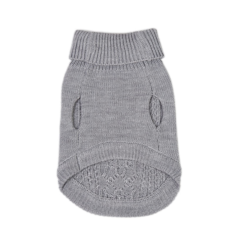 Cat Sweater Keep Your Pets Cozy, 16 Color Turtleneck Knitted Sleeveless Dog Sweater, Winter Outfits for Cats & Small Dogs During Cold Seasons (Medium, Grey) Medium - PawsPlanet Australia