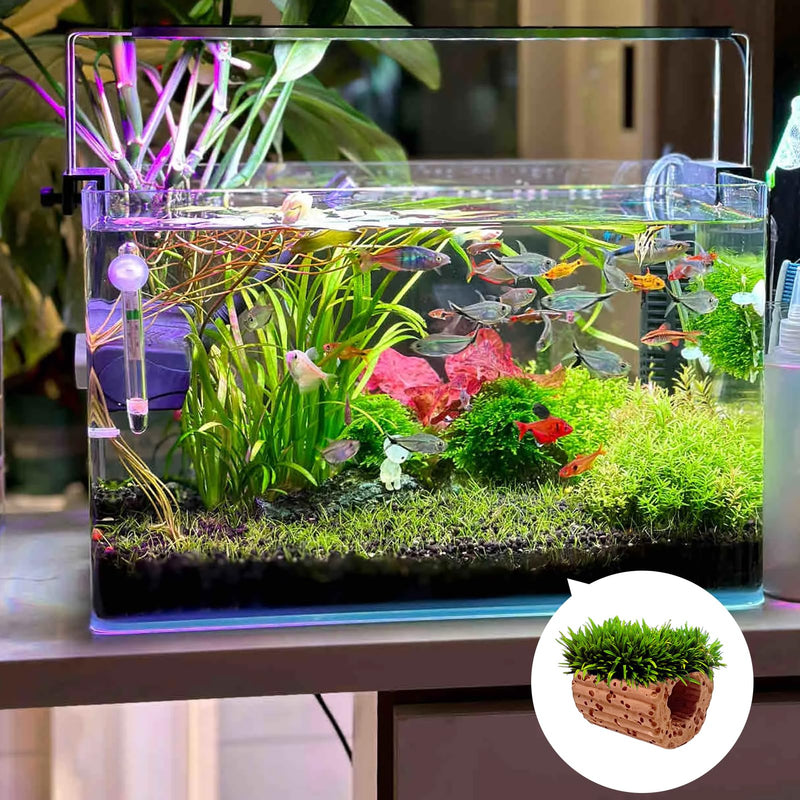 Rainmae 16 Pack New Upgrade Aquarium Plant Weights, Aquatic Water Plant Fixed Rings, Water Plants Cultivation Fixed Ring Plant Pot, Landscape Ceramic Pottery Gravity Ring for Fish Tank Accessories - PawsPlanet Australia