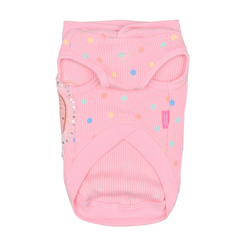 Pinkaholic New York Spring/Summer Cerys Dog Hooded Shirt Trendy Fashionable Cute Dog Apparel, Pink, Large PINK_CERYS - PawsPlanet Australia