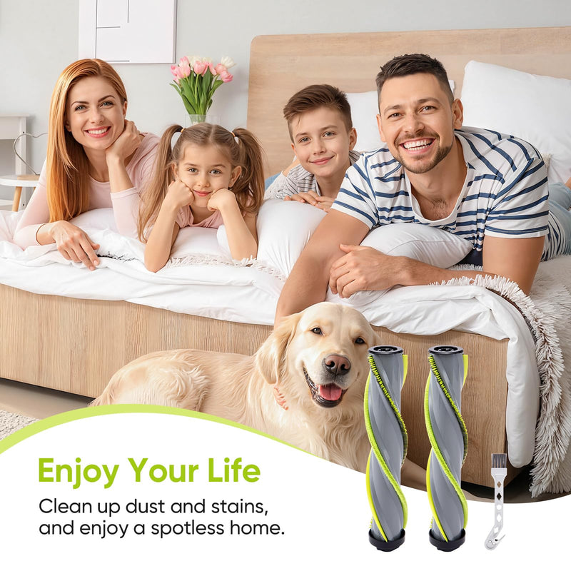 2Pack Replacement Brush Roll Compatible with Bissell Cleanview XR 200W/ Cleanview XR Pet 300W/ Powerlifter Turbo Cordless Stick Vacuum Cleaner 3789U, 3789X, 3789, 3797V, 3797W, 3797 CleanView XR Pet-Green - PawsPlanet Australia