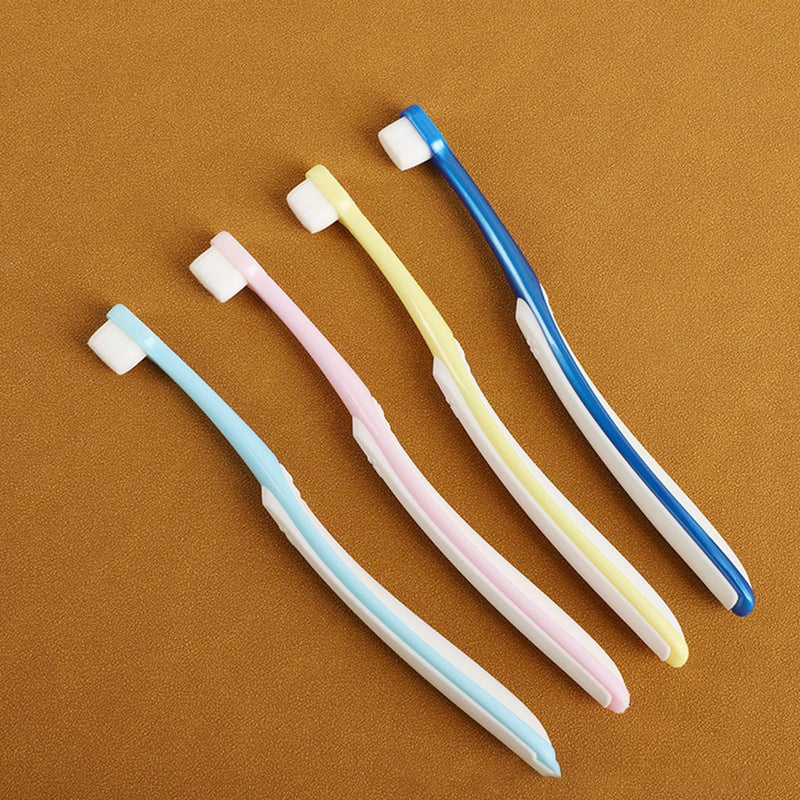Pet Toothbrush, Small Dog Toothbrush - Wide Head Toothbrush Set, Gum Care Accessories for Cleaning Seniors, Home, Puppy, Daily Travel, Outdoor, Indoor Bathing