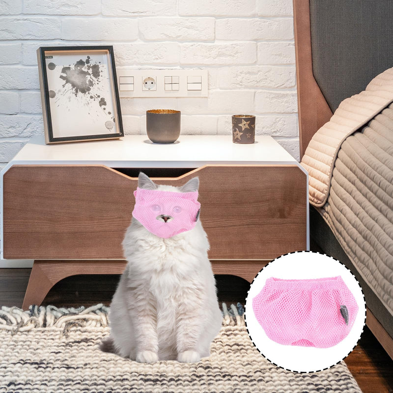 GALPADA Breathable Polyester Cat Muzzle with Adjustable Leg Protection for Cats and Kittens for Grooming and Relaxation in the Beauty and Pet Shop