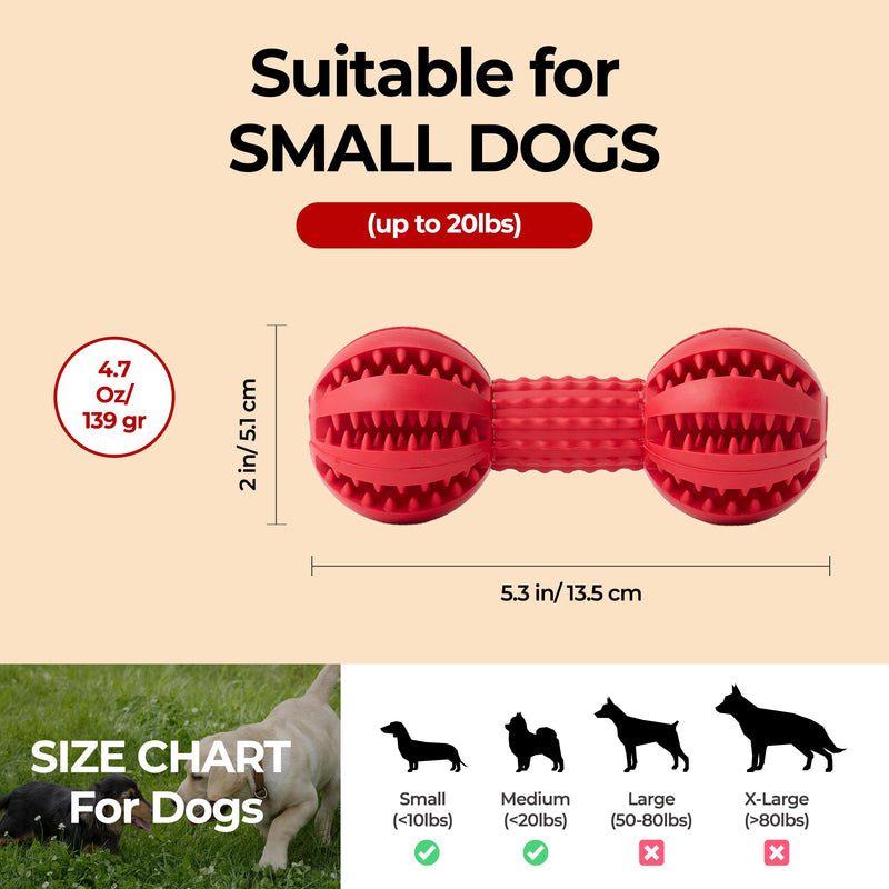 JAYU PET Toothbrush Toy Dog Chew Toy for Aggressive Chewers, Durable Dental Toy for Small & Medium Dogs, Teeth Cleaning Toy to Keep Them Busy, Remove Plaque & Tartar - PawsPlanet Australia