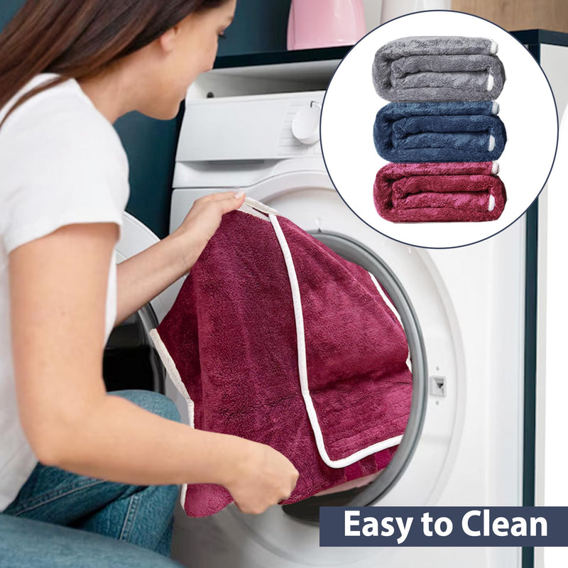 Dog Bathrobe Towel Dog Drying Coat - Super Absorbent Bath Robe for Drying Dogs Large, Soft Adjustable Collar & Belly Strap Fast Drying Coat Pet Dog Cat Bath Robe Towel (Purple, 3X-Large) Purple - PawsPlanet Australia