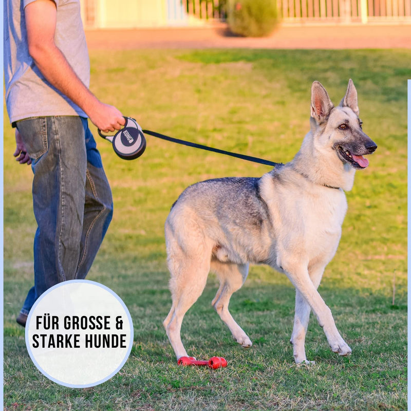 Alcott Kong Ultimate Retractable Dog Leash, Extra Large, Grey, 16' Long X-Large - PawsPlanet Australia