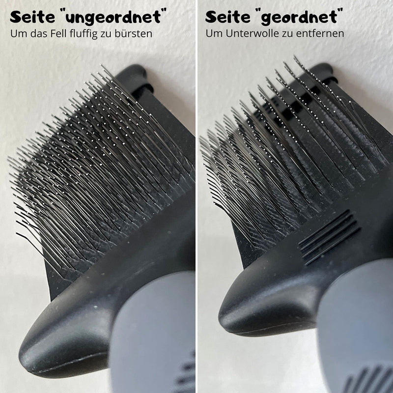 Moki Bär Slicker Brush for Dogs, Undercoat Long Haired, Flexible Head, Loosening Knots Tangles, Daily Grooming - PawsPlanet Australia