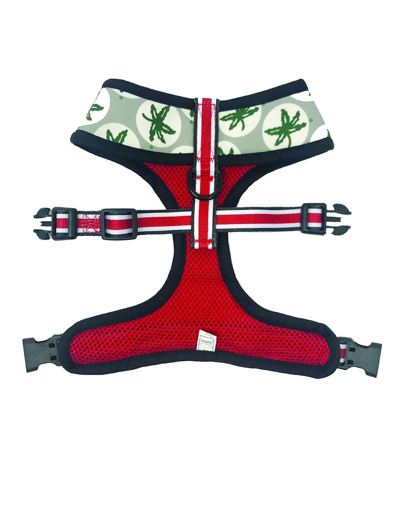 Pronto Petwear Ohio State | Buckeyes Football Stripe Reversible Pet Harness XL