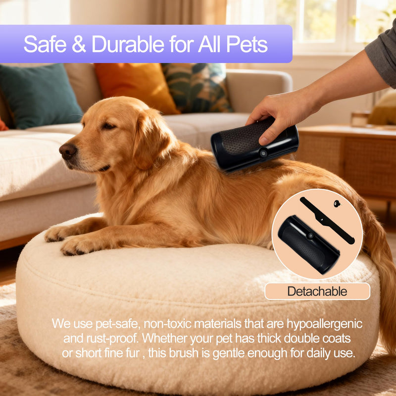 Deshedding Brush For Shedding - Short Long Hair Pet Dog Cat Grooming Tool Brush For Shedding Deshedding Brush for Pet Dogs Cats Rabbits Horses With Flea Comb - PawsPlanet Australia