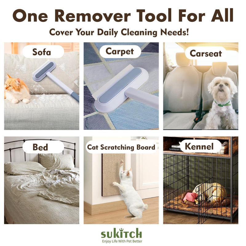 Pet Hair Remover for Couch, Durable, Reusable, Washable Lint Cleaner for Dog and Cat Hair, Gentle on Furniture, Effective on Carpets, Clothing, Bedding - PawsPlanet Australia