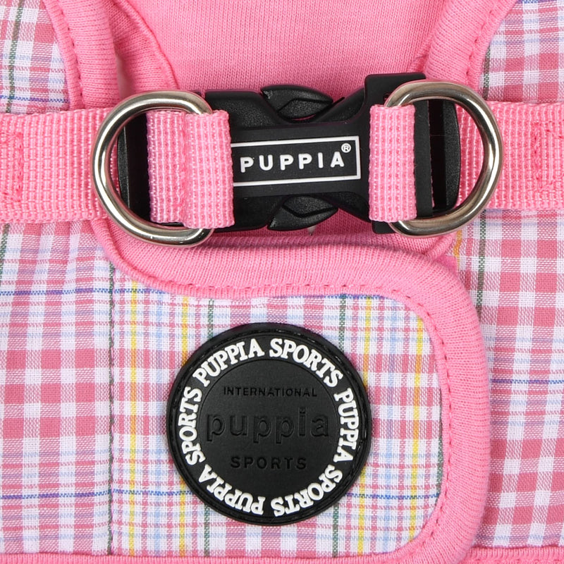 Puppia Luke Step-in Vest Dog Harness No Choke No Pull Walking Training for Small and Medium Dog - Pink - S PINK_LUKE - PawsPlanet Australia