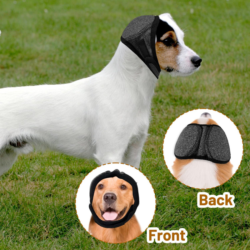 Dog Ear Protectors Waterproof Noise Reduction, Adjustable Pet Ear Covers for Grooming, Bathing, Thunder, Fireworks, Swimming(Gray, S) style 3