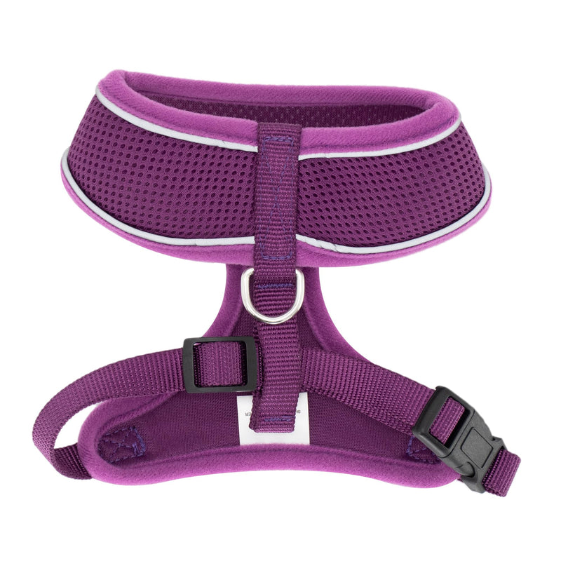AIITLE Small Dog Harness, Triple-Layer Breathable Mesh, Adjustable Fit & Reflective Design, Choke-Free Over-The-Head Vest for Indoor/Outdoor Use, Perfect for Maltese, Chihuahua (S, Purple) S - PawsPlanet Australia
