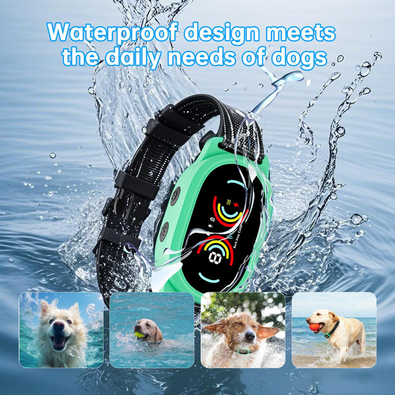 Dog Bark Collar, Rechargeable Bark Collar for Large Dog, IP67 Waterproof Anti Barking Collar Dogs with Adjustable Sensitivity for Medium and Small Dogs (Blue) Blue