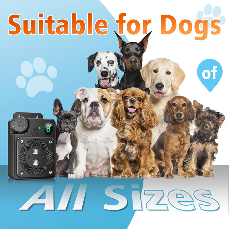 Anti Barking Devices, Ultrasonic Dog Bark Deterrent Devices, Dog Barking Deterrent Devices, Dog Barking Stopper, Anti Barking Device for Dogs Long Range 50ft, Bark Box Indoor Outdoor for Dogs Training Black - PawsPlanet Australia