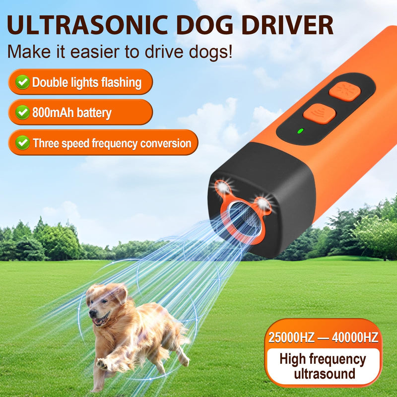 Dog Bark Deterrent Device, Anti Barking Devices for Dogs, Indoor Outdoor Use Rechargeable, Dog Bark Deterrent Device with LED Flashlight, Suitable for Training to Improve Bad Behavior - PawsPlanet Australia