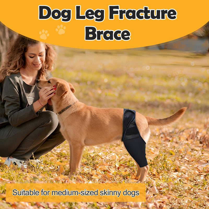 Small Dog Rear Leg Brace, Adjustable Dog Leg Support and Back Leg Support, Support for ACL Tears, Arthritis, Muscle Strain, Protective Wrap for Hind Leg