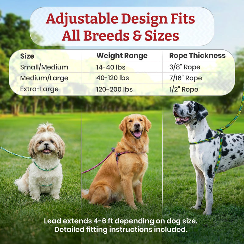 Harness Lead Dog Harness and Lead, Anti-Pull Dog Harness, One Piece Padded Rope, Safely Prevents Escape and Pulling, The New Insert is Removable (S/M, Pink/Purple) S/M (14-40 lbs)