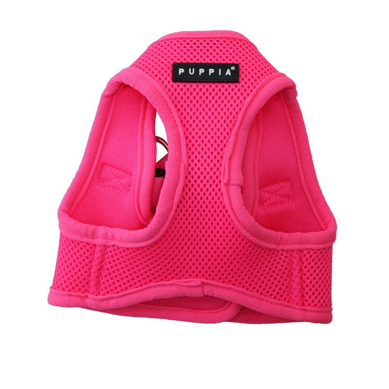 Puppia Neon Soft Vest Harness Step-in No Choke No Pull Walking Training for Small and Medium Dog, Pink, Large Neon Soft Vest Harnes - PawsPlanet Australia