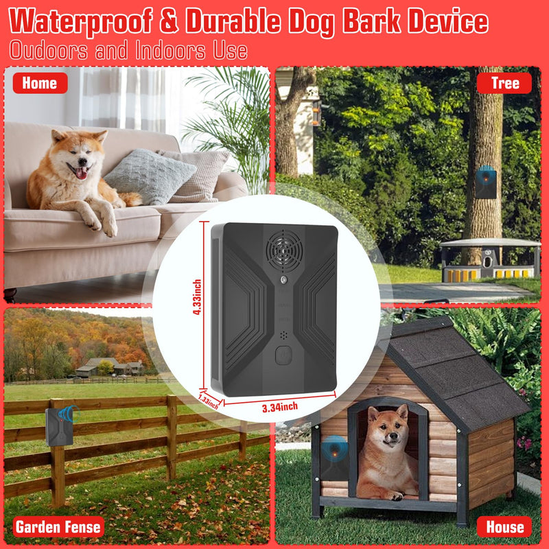 Anti Barking Devices, Anti Barking Device for Dogs Long Range 50ft, Barking Control Devices for Dog Training in Outdoor, 3 Modes Ultrasonic Bark Box, Dog Bark Deterrent Devices, Dog Barking Silencer Black - PawsPlanet Australia
