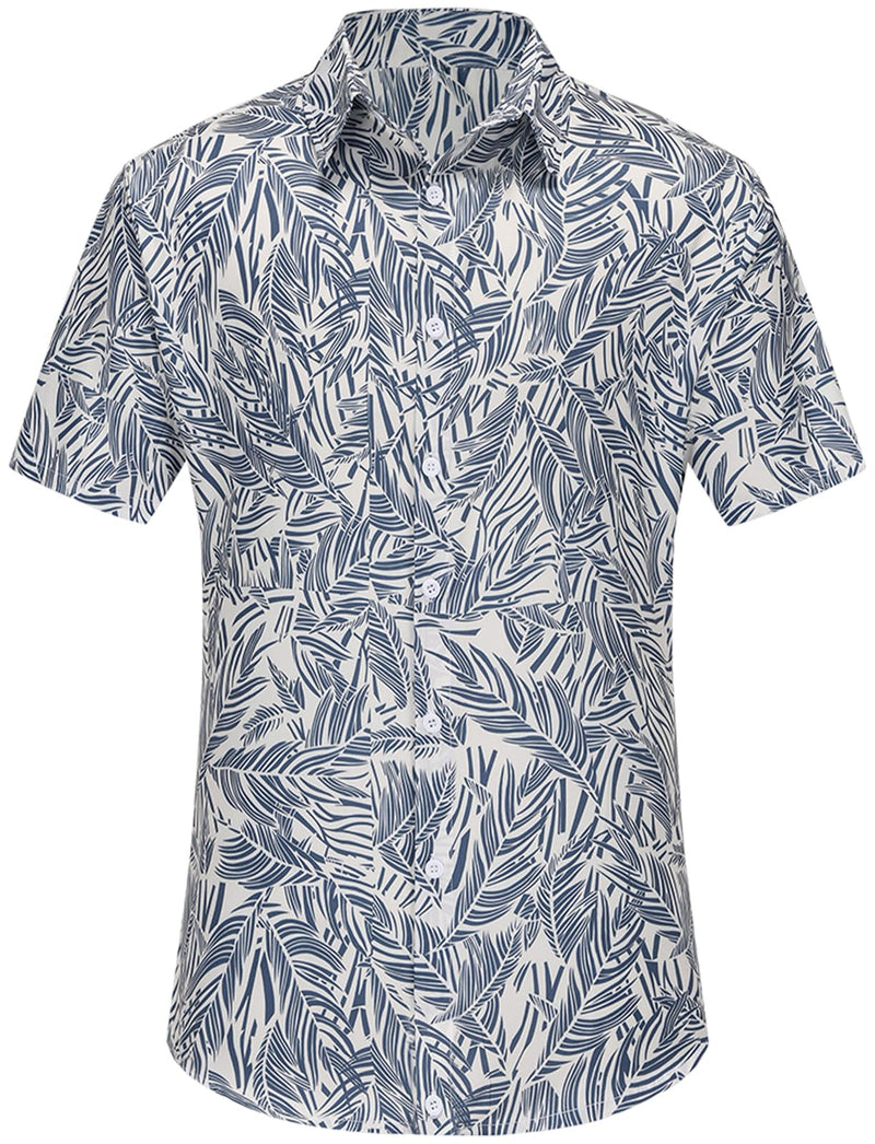 Dog Hawaii Shirts Stylish Hawaiian Themed Pet and Owner Matching Apparel Owner and Pet Shirts are Sold Separately S-(41"Bust)-for Parents Blue Only for Parents - PawsPlanet Australia