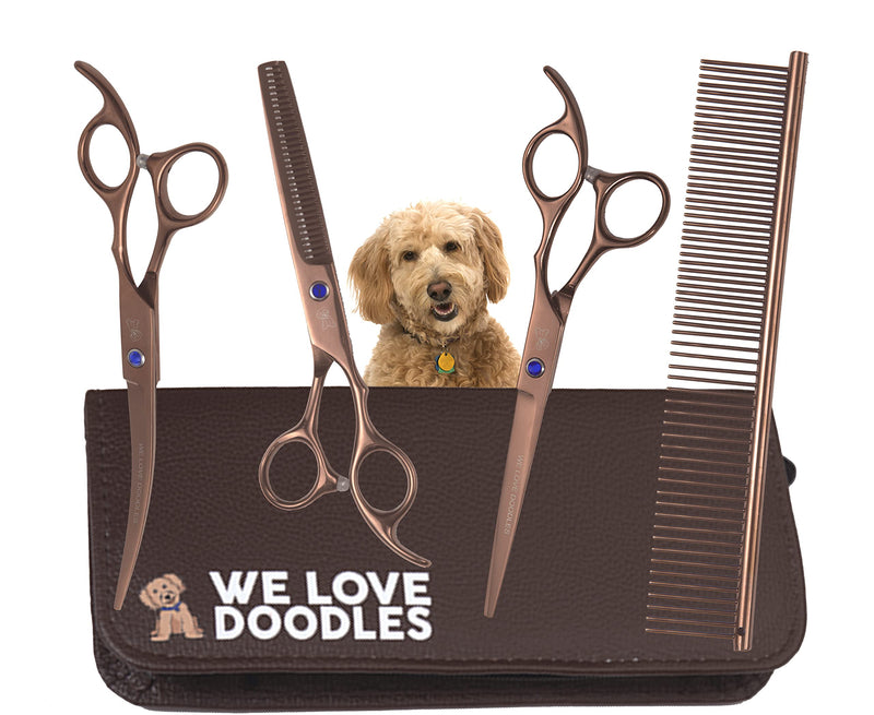 We Love Doodles Dog Shampoo & Dog Grooming Scissors Kit - Perfect for At-Home Dog Groomers - PawsPlanet Australia
