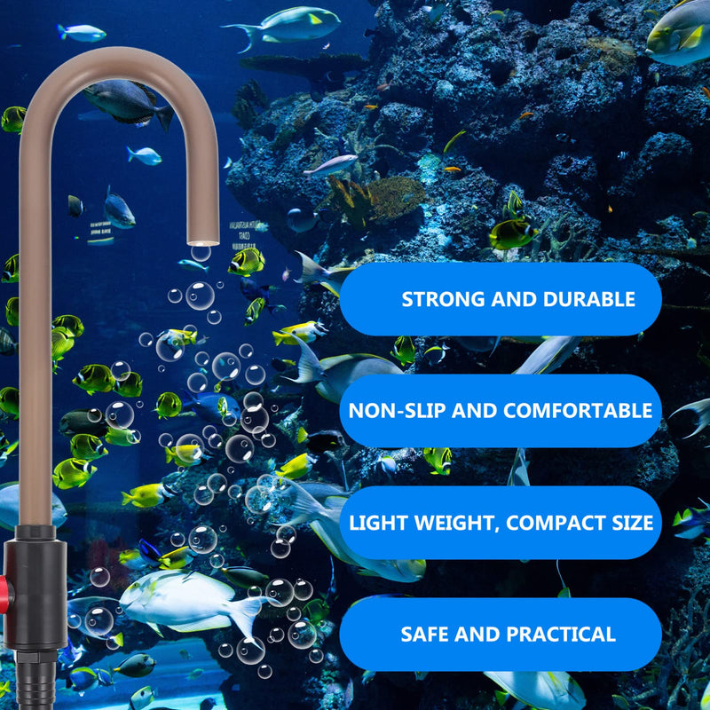 NUOBESTY Aquarium Water Changer Aquarium Gravel Cleaner Fish Tank Change Water Pipe Water Changer Siphon Aquarium Accessories - PawsPlanet Australia