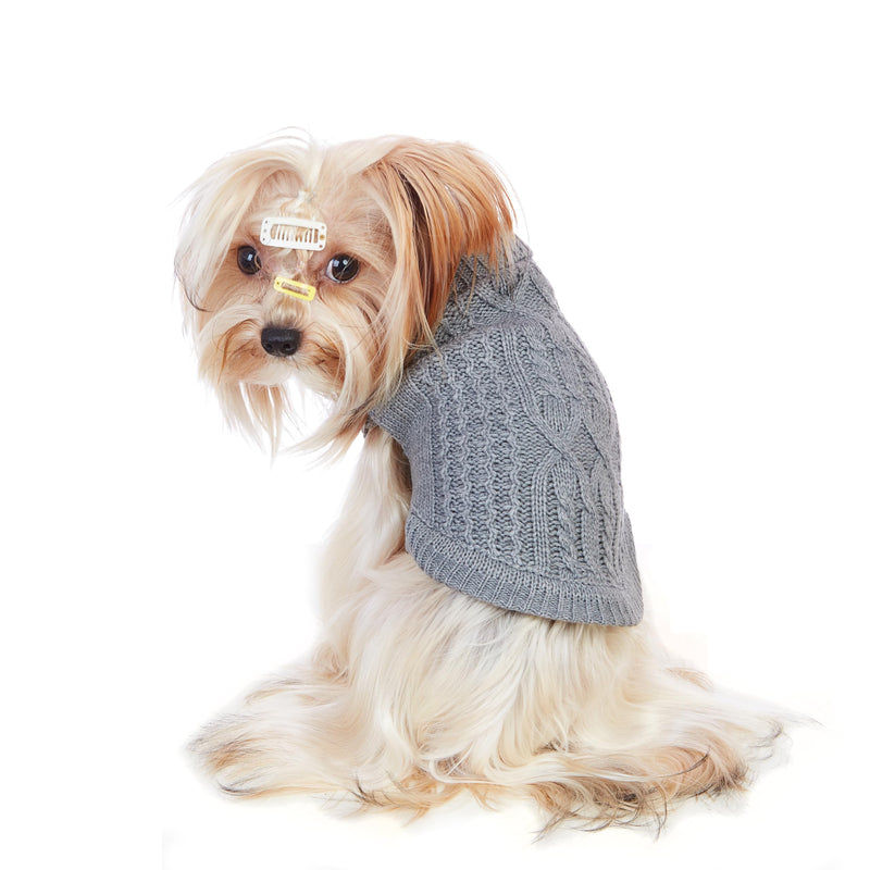 Cat Sweater Keep Your Pets Cozy, 16 Color Turtleneck Knitted Sleeveless Dog Sweater, Winter Outfits for Cats & Small Dogs During Cold Seasons (Medium, Grey) Medium - PawsPlanet Australia