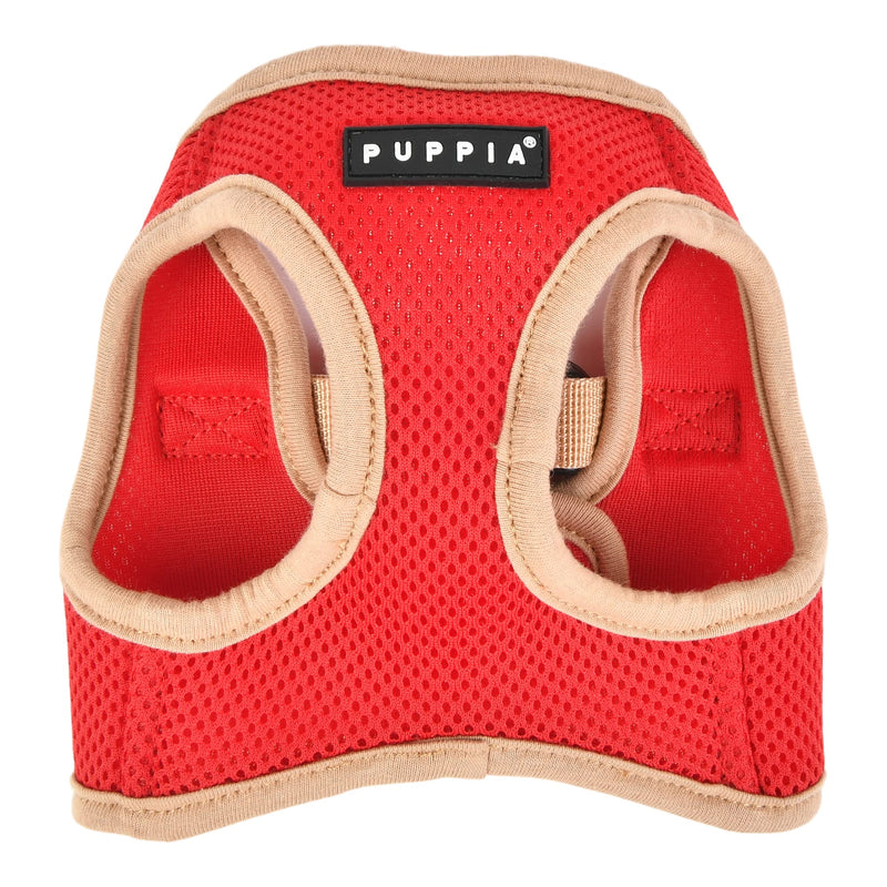 Puppia Soft Vest Dog Harness II Mesh Step-in All Season No Pull No Choke Walking Training for Small & Medium Dog - RED - XL X-Large - PawsPlanet Australia