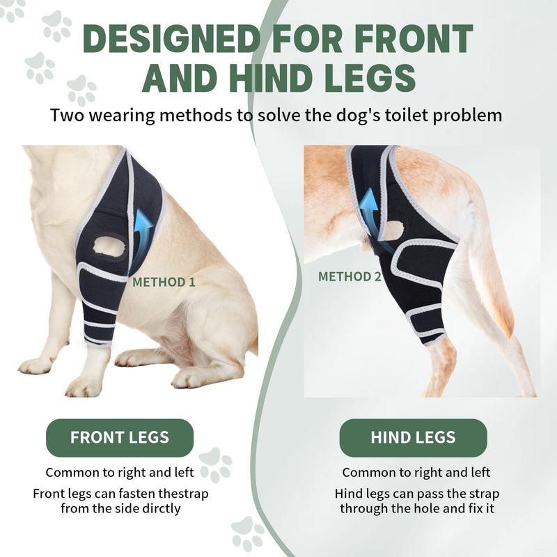 Dog Knee Brace for Torn ACL with Side Stabilizers Provides Stable Support and Pain Relief for Hind Leg,L. Size L