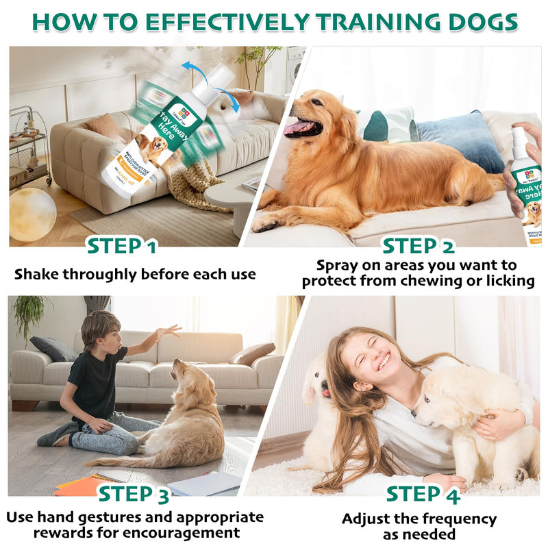 Bitter Apple Spray for Dogs,100% All-Natural,200ml,No Chew Dog Deterrent Spray with Citrus & Eucalyptus Oil, Anti Chew Training Aid to Stop Chewing & Protect Furniture - PawsPlanet Australia