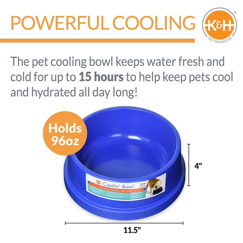K&H PET PRODUCTS Coolin' Pet Bowl 96 Ounces - PawsPlanet Australia