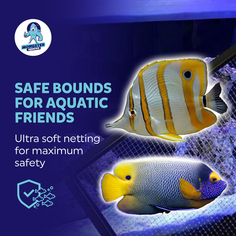 Clear Mesh Netting Material - 4'x5' - Plastic Mesh Screen Netting for Fish Aquarium Screen Top Cover - Aquarium Mesh Top - Aquarium Mesh Screen (4' x 5') 4'x5' - PawsPlanet Australia