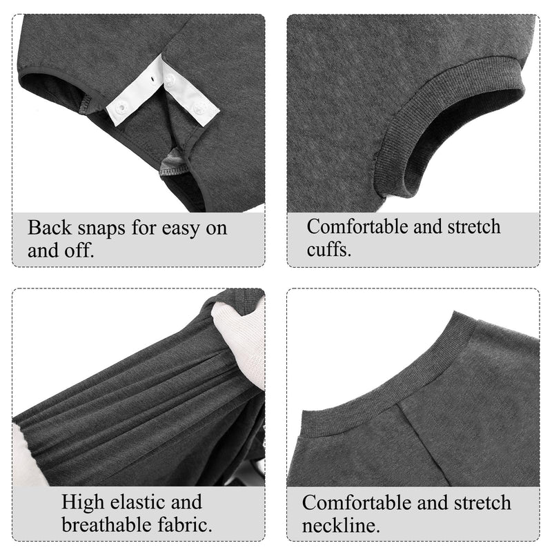 Dog Recovery Suit Female Spay Bodysuit After Surgery Male Castration Dogs Onesie Medical Vest Post Op Dog Surgical Suit Dogs Pyjamas After Surgery Operation Recovery Suits Medical Pet Shirt 2XL Grey