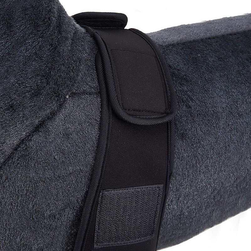smalllee_lucky_store Shoulder bandage for dogs, reflective, elbow protection for carpus joint, bandage compression wrap, sprains arthritis injuries, sports protection, neoprene, black, S