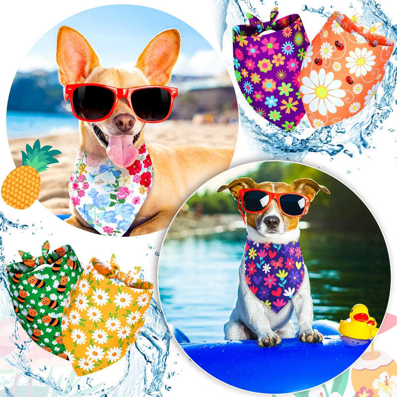 Sadnyy 40 Pcs Christmas Dog Bandanas Bulk for Dogs Flower Bee Autumn Triangle Reversible Dog Bibs Adjustable Puppy Kerchief Scarf Washable Cat Scarf for Thanksgiving Holiday Pet Grooming L - PawsPlanet Australia