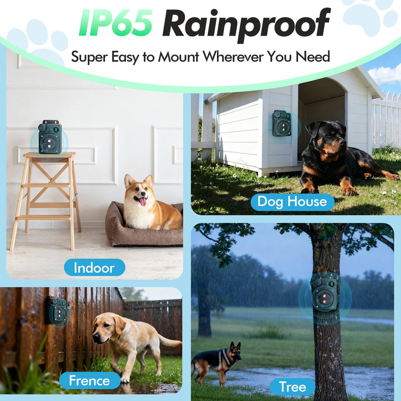 Anti Barking Device for Dogs, Ultrasonic Dog Bark Deterrent Devices, Dog Barking Deterrent Devices,3 Modes Ultrasonic Bark Box, Dog Barking Stopper Long Range 50ft, for Indoor & Outdoor Use Black