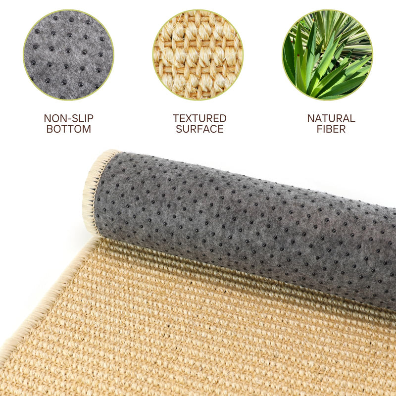 3-Pack Rabbit Scratching Pads – Natural Sisal Bunny Scratch Mat for Claw & Teeth Care, Small Animal Enrichment Toys, Chew-Resistant Bedding for Cages, Play Areas (15.7"x11.8") - PawsPlanet Australia