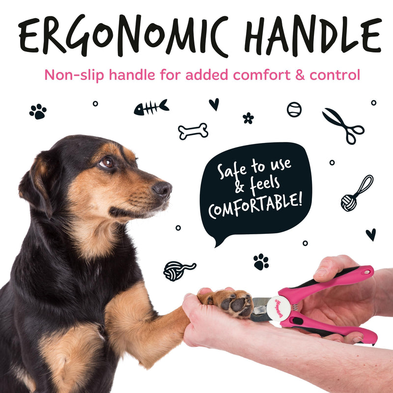 BUGALUGS Dog nails clippers & Cat Nail Clippers - Nail Trimmer with Safety Guard & Dog Nail File. Suitable for Pets, Dogs, Puppy, Cats, Kitten Nails & Claws. Pet Grooming Supplies (Small to Medium) Small to Medium