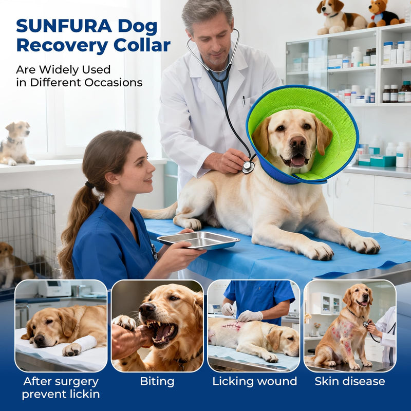 Dog Cone Collar Soft Cone for Dogs Dirt-Resistant and Washable Soft Dog Elizabethan Collars for Small Large Medium Dogs After Surgery Recovery CollarsXL (Neck: 18.5-20.9") XL (Neck: 18.5-20.9"))