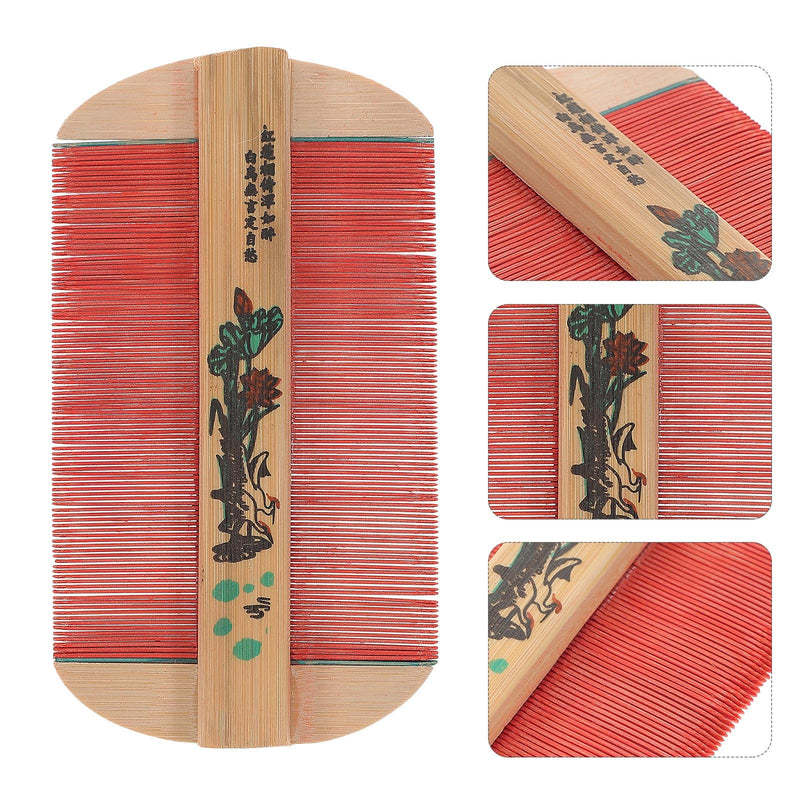 Hair Comb Comb Double Sided Bamboo Removal Dandruff Comb Cat Dog Pet Grooming Fine Tooth Comb - PawsPlanet Australia