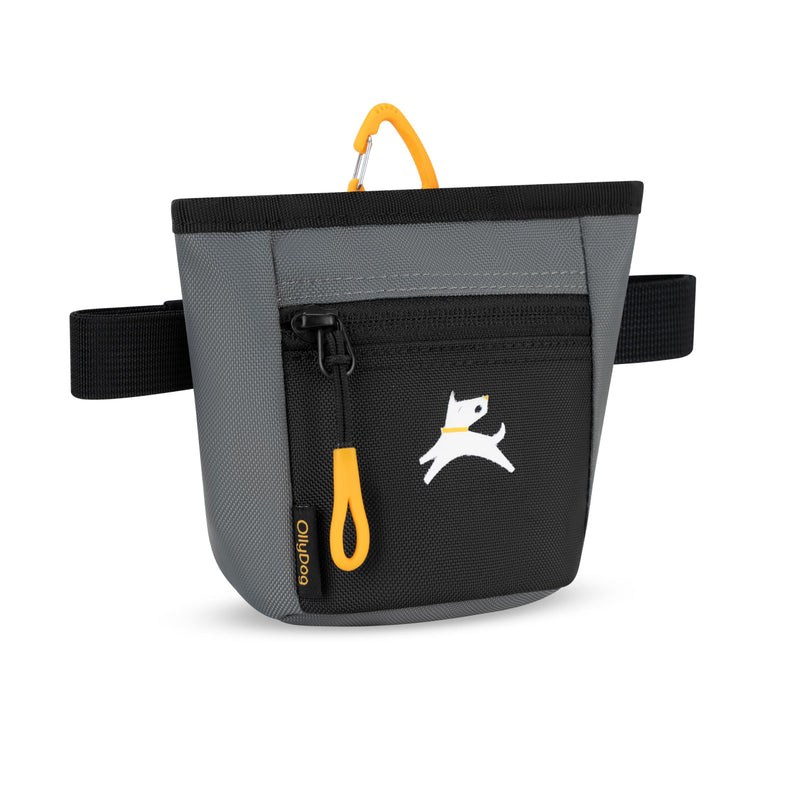 OllyDog Goodie Treat Bag, Dog Treat Pouch, Waist Belt Clip for Hands-Free Training, Magnetic Closure, Dog Training and Behavior Aids, Three Ways to Wear (Castle Rock) Castle Rock