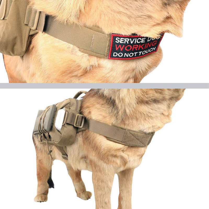 EXCELLENT ELITE SPANKER Dog Pack Hound Dog Saddle Bag Backpack for Travel Camping Hiking Medium & Large Dog with 2 Capacious Side Pockets(COB-L) Coyote Brown - PawsPlanet Australia