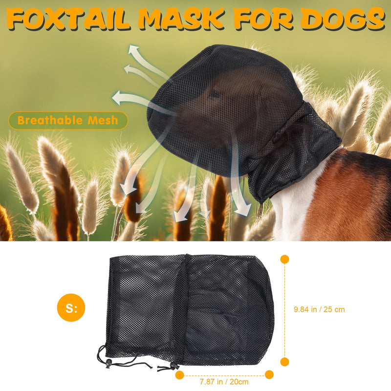 Foxtail Mask for Dogs (S), Field Net Guard Dog Foxtail Protection Hood for Dogs Prevent Foxtails Thorns Rocks Insects, Dog Face Guard for Hiking, Outdoor Adventures S - PawsPlanet Australia